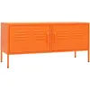vidaXL Meuble TV Orange 105x35x50 cm Acier