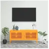 vidaXL Meuble TV Jaune moutarde 105x35x50 cm Acier