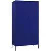 vidaXL Garde-robe Bleu marine 90x50x180 cm Acier