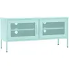 vidaXL Meuble TV Vert menthe 105x35x50 cm Acier