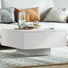 vidaXL Table basse Blanc 60x60x31,5 cm Aggloméré