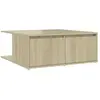 vidaXL Table basse Chêne sonoma 80x80x31 cm Aggloméré
