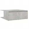 vidaXL Table basse gris béton 80x80x31 cm bois d'ingénierie