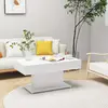 vidaXL Table basse Blanc 96x50x45 cm Aggloméré