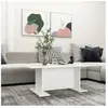 vidaXL Table basse Blanc 103,5x60x40 cm Aggloméré