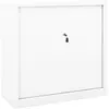 vidaXL Armoire à portes coulissantes Blanc 90x40x90 cm Acier