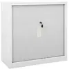 vidaXL Armoire à portes coulissantes Gris 90x40x90 cm Acier