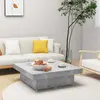vidaXL Table basse Gris béton 90x90x28 cm Aggloméré