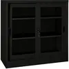 vidaXL Armoire à portes coulissantes Noir 90x40x90 cm Acier