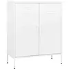 vidaXL Armoire de rangement Blanc 80x35x101,5 cm Acier