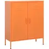 vidaXL Armoire de rangement Orange 80x35x101,5 cm Acier