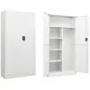 vidaXL Armoire à casiers Blanc 90x40x180 cm Acier
