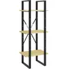 vidaXL Bibliothèque à 3 niveaux 40x30x105 cm Bois de pin massif