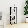 vidaXL Bibliothèque à 3 niveaux Blanc 40x30x105 cm Bois de pin massif