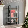 VidaXL Boekenkast met 4 schappen 40x24x142 cm bewerkt hout betongrijs806481