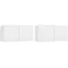 vidaXL Meubles TV suspendus 2 pcs Blanc 60x30x30 cm