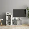 vidaXL Meubles TV 2 pcs Blanc 72x35x36,5 cm Aggloméré