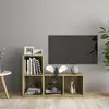 vidaXL Meubles TV 2 pcs Chêne sonoma 72x35x36,5 cm Bois d'ingénierie