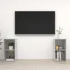 vidaXL Meubles TV 2 pcs Gris béton 72x35x36,5 cm Aggloméré