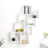Vidaxl - tagère murale cube Blanc 90x15x119 cm Bois d'ingénierie Blanc