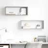 vidaXL Étagères cube murales 2 pcs Gris béton 60x15x23 cm Aggloméré