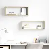 vidaXL Étagères cube murales 2 pcs Chêne sonoma 60x15x23 cm Aggloméré