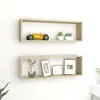 vidaXL Étagères cube murales 2 pcs chêne sonoma bois d'ingénierie 807115