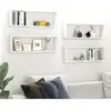 vidaXL Étagères cube murales 4pcs Blanc 80x15x26,5cm bois d'ingénierie