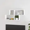 vidaXL Étagère murale Blanc 100x18x53 cm Aggloméré