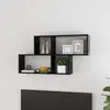 vidaXL Vidaxl Étagère Murale Noir 100x18x53 Cm Bois D'ingénierie