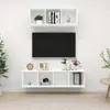 vidaXL Ensemble de meuble TV 2 pcs - Blanc