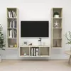 vidaXL Vidaxl Ensemble De Meubles Tv 3 Pcs Chêne Sonoma Bois D'ingénierie