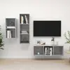 vidaXL Ensemble de meuble TV - Gris béton