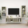 vidaXL Vidaxl Ensemble De Meubles Tv 4 Pcs Chêne Sonoma Bois D'ingénierie