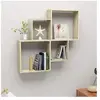 vidaXL Étagère murale cube Chêne sonoma 80x15x78,5cm Bois d’ingénierie