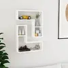 vidaXL Vidaxl Étagères Murales 2 Pcs Blanc 50x15x50 Cm Bois D'ingénierie