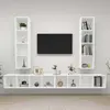 Non communiqué vidaXL Meubles TV muraux 4 pcs Blanc Aggloméré