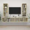 Vidaxl - Meubles tv muraux 4 pcs Chêne sonoma Aggloméré Sonoma oak
