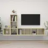 vidaXL Ensemble de meuble TV 3 pcs Chêne sonoma Aggloméré