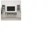 vidaXL Meubles TV muraux 4 pcs Gris béton Bois d'ingénierie