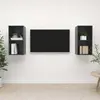 vidaXL Meubles TV muraux 2 pcs Gris brillant Bois d'ingénierie 3079852