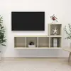 vidaXL Ensemble de meuble TV 2 pcs Chêne sonoma Aggloméré