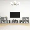 vidaXL Ensemble de meubles TV 8 pcs Gris béton Aggloméré
