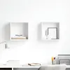 vidaXL Étagères cube murales 2 pcs Blanc 30x15x30 cm