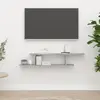 vidaXL Étagère TV murale Gris béton 125x18x23 cm Aggloméré