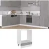 Vidaxl armoire à four gris béton 60x46x81,5 cm bois d’ingénierie 802501