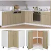 vidaXL Hoekonderkast Lyon 75,5x75,5x81,5 cm sonoma eikenkleurig802492