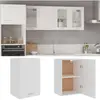 Vidaxl armoire suspendue blanc 39,5x31x60 cm bois d'ingénierie 801252