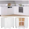 vidaXL Armoire de plancher d'angle blanc 75,5x75,5x81,5 cm bois