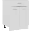 vidaXL Armoire de plancher à tiroir Blanc 60x46x81,5cm Bois ingénierie